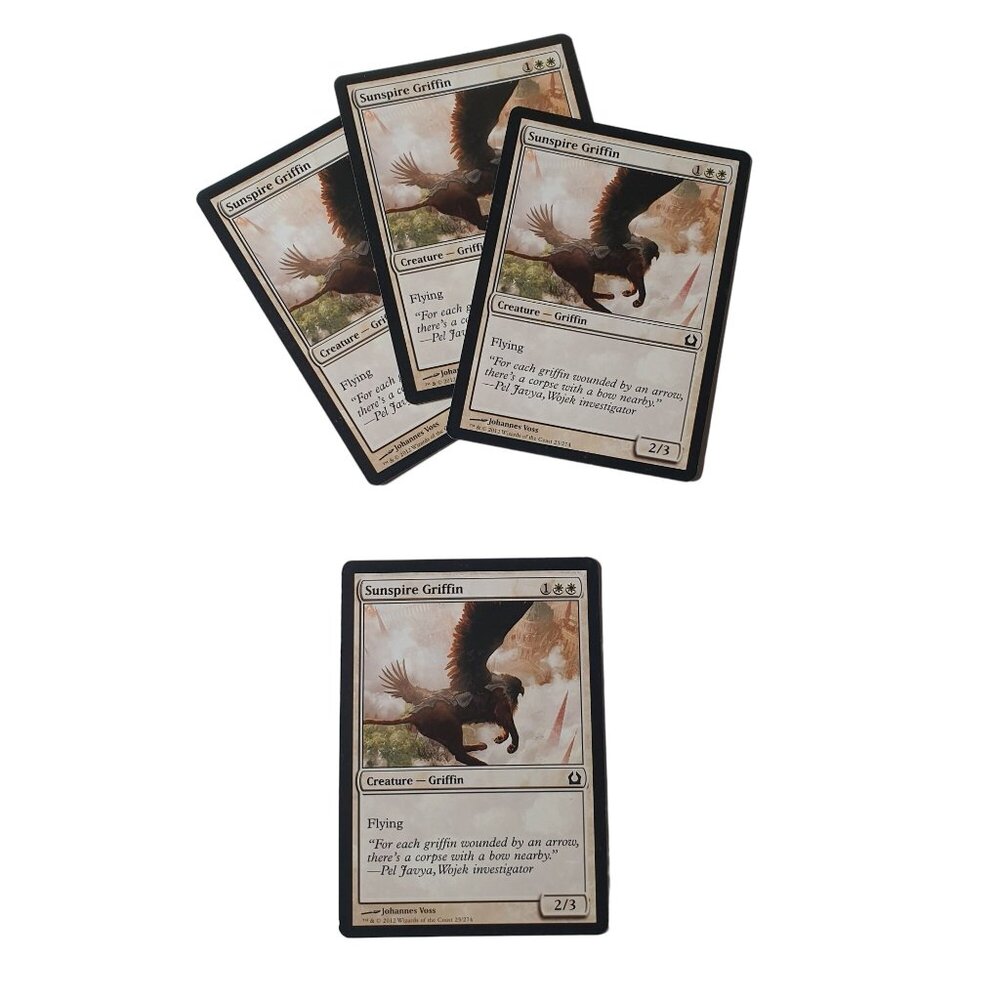 Magic: The Gathering Sunspire Griffin Cards x4 Creature Johannes Voss Wizards